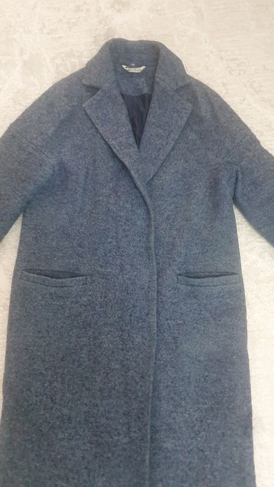 Женское пальто синее