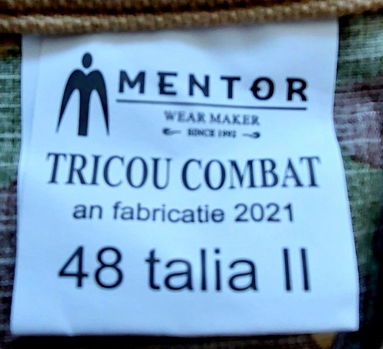 Bluza maneca lunga combat Polo camuflaj