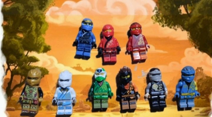Фигурки NINJAGO, LEGO,не оригинал а хорошем состоянии