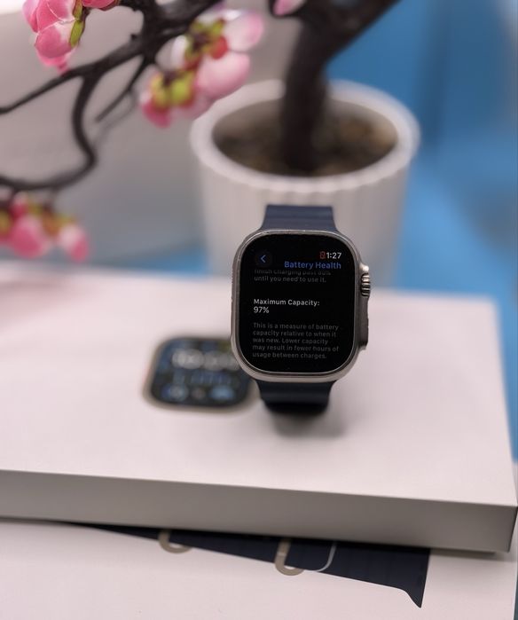 Смарт часовник Apple Watch Ultra 2, 49 мм, Cell, Titanium Case, Blue