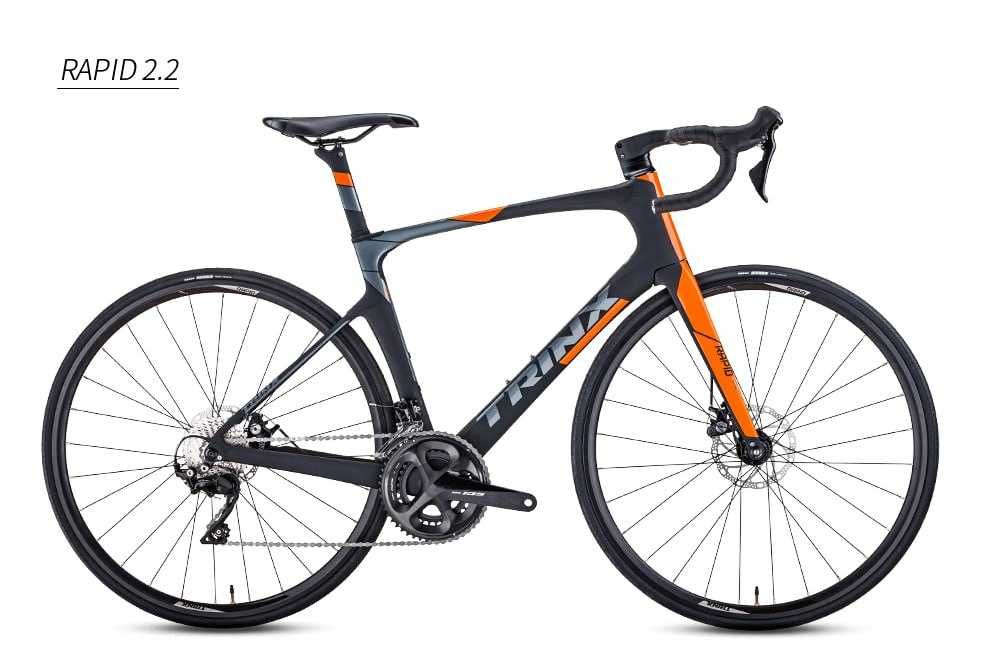 Супер цена! Карбон шоссер велосипед TRINX RAPID 2.2 (105) 5лет гарант!