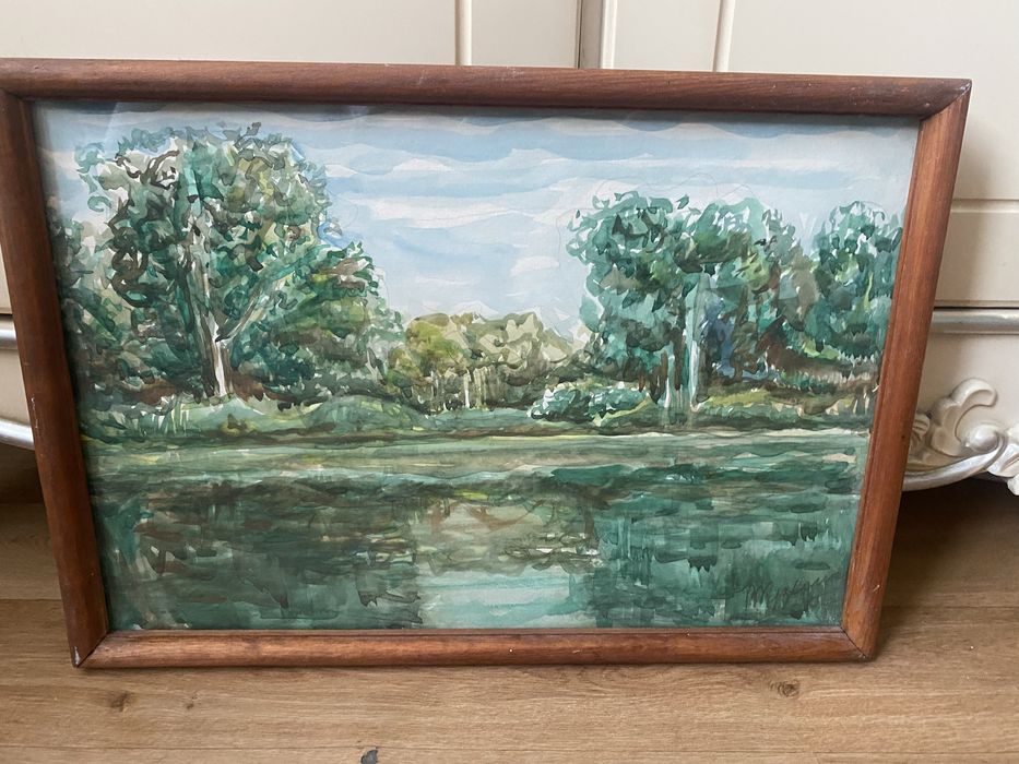 Картины масло 75*40 и  акварель 40*28 см