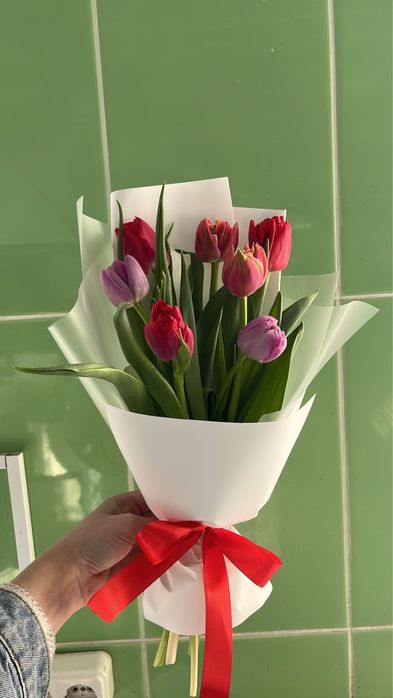 Свежие тюльпаны от 500 тенге