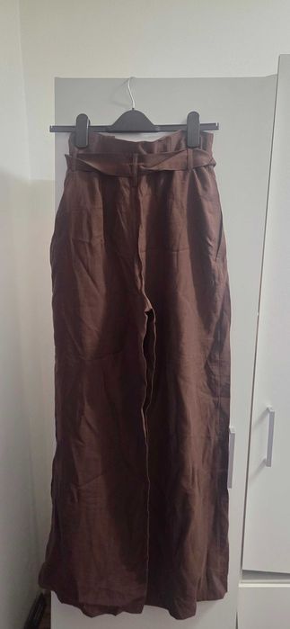 Pantaloni pentru femei Zara,marimea S,maro,noi,cu eticheta
