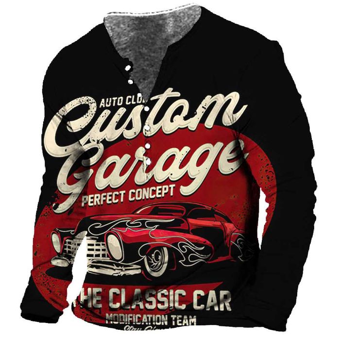 Лонгслив – футболка мужская с принтом из микрофибры