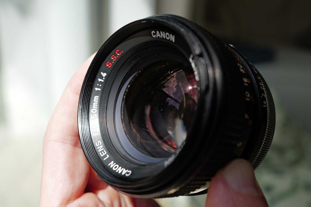 Obiectiv canon fd 50mm f1.4 SSC