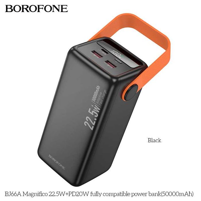 Borofone BJ66A Magnifico Power Bank 50000mAh PD20W+22.5W For iPhone 16