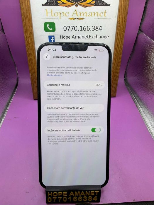 HOPE AMANET P2-Iphone 14 plus 128 GB/85% BAT