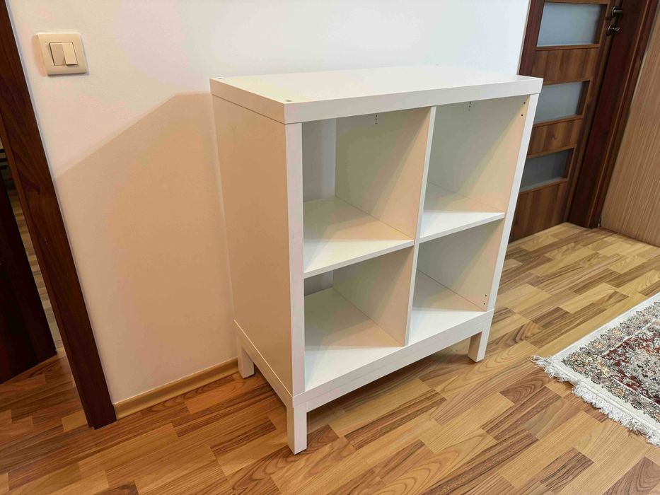 KALLAX
Etajeră cu cadru, lucios/alb/alb, 77x94 cm