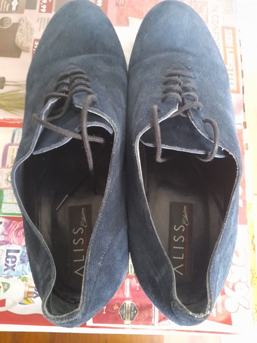 Pantofi din piele întoarsă pentru femei