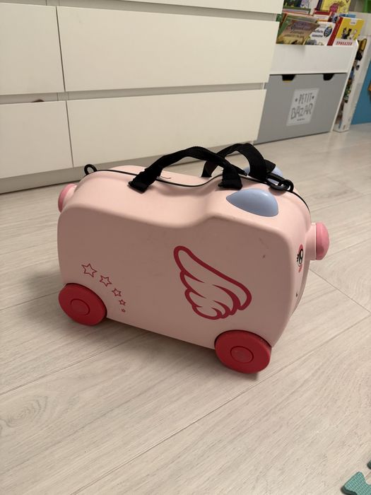 Детски куфар прасе за яздене