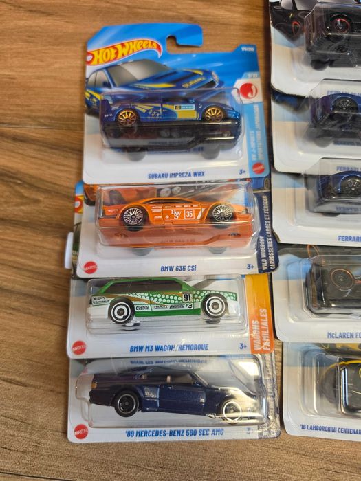 Hot wheels колички subaro impreza , ferrari stradale ,audi , simpson , bmw csi m3 , formula 1 , mercedes sec