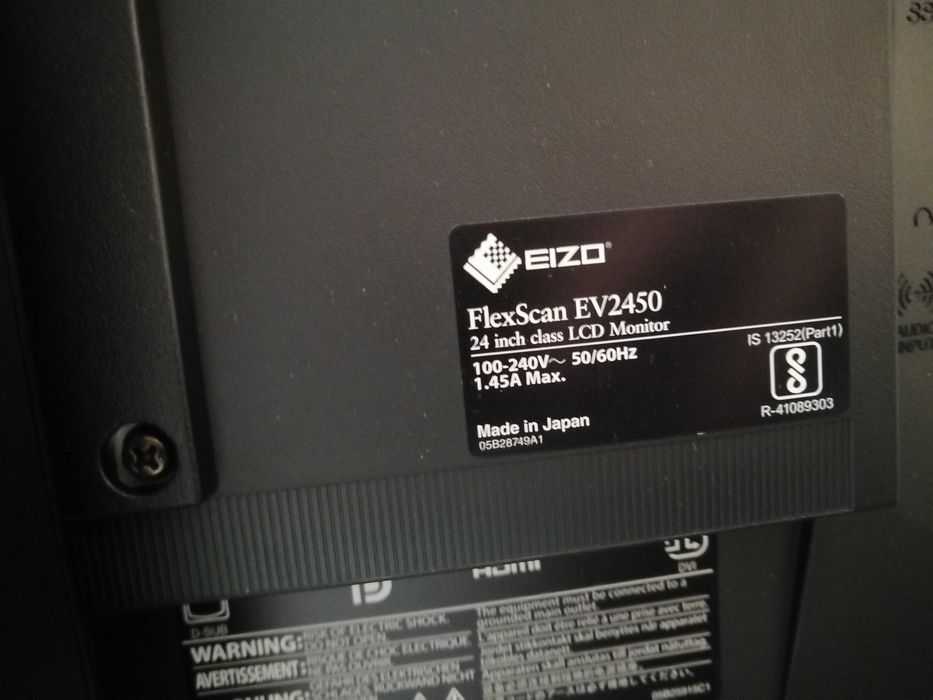 Монитори за части Eizo flexscan  2450 и Lenovo L27M - 30 u HP HSTND-2421-A