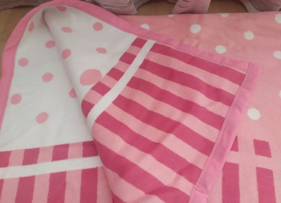 Детский постельный комплект + плед.