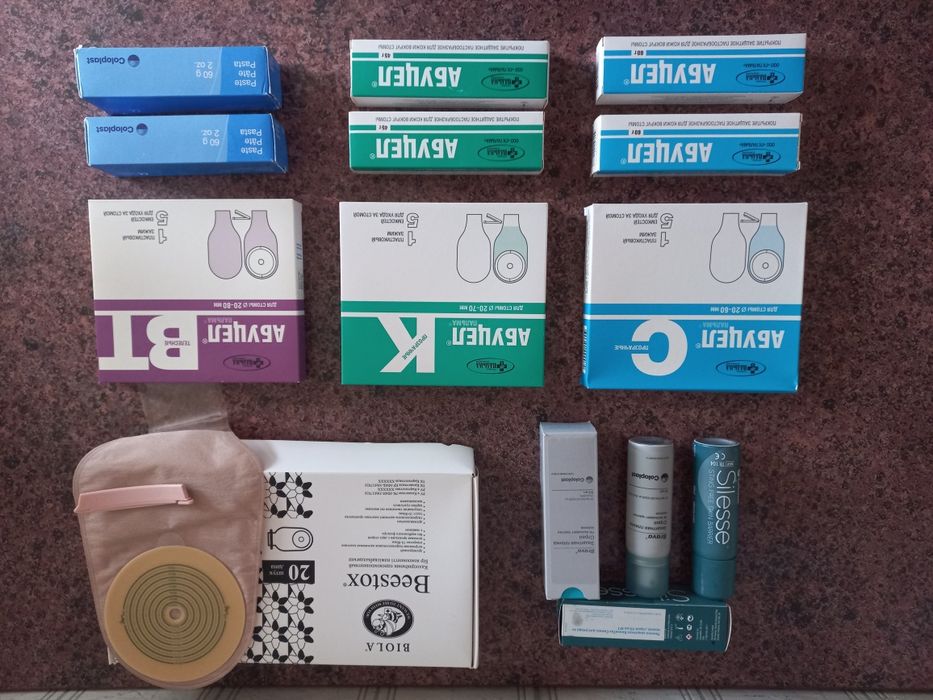 Калоприёмники. Клей герметик. Плёнка  защитная.