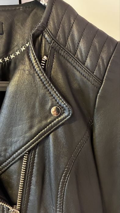 Geaca de piele Massimo Dutti