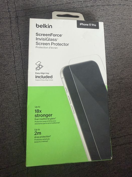 vand folie de protectie pentru iPhone 17 Pro 18x stronger Belkin