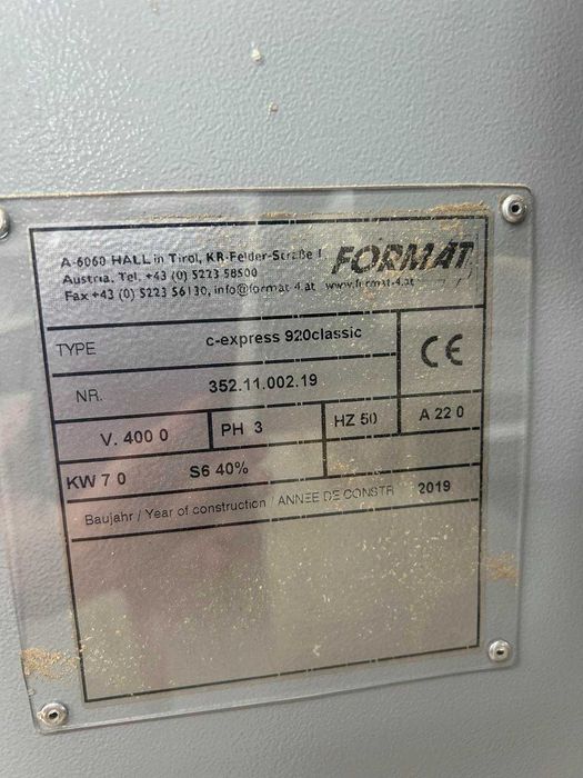 FORMAT4 c-express 920 classic Обработващ център с CNC-управление
