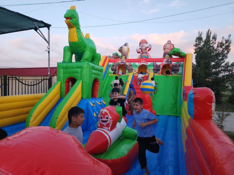 Батут болажонлар учун 6×12 ва поедча