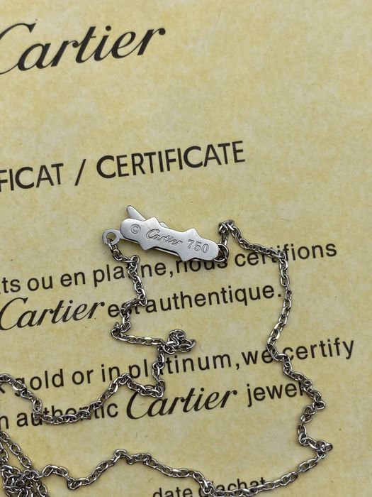 Colier Cartier Love White Gold 24K Diamond