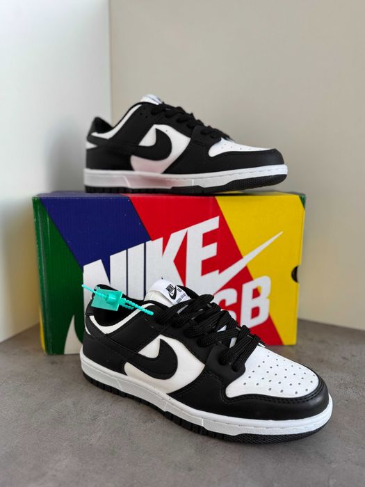 Adidași Nike AIR Dunk Panda, Unisex, NOI - Cu Cutie / Accesorii