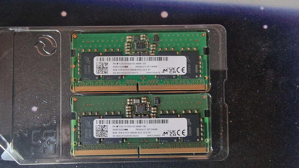 Kit sodimm Micron 16GB (2x8GB) DDR5 laptop 4800MHz