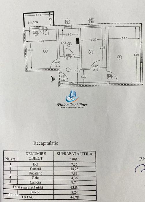 Apartament 2 camere decomandat, zona Biserica Noua Precista