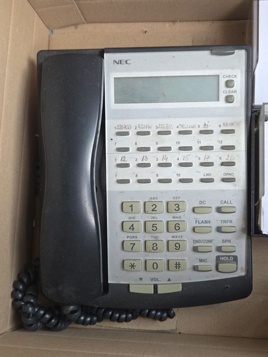 NEC Topaz Telephone IP2AT-12TXD TEL2 (BK) Seria1.3