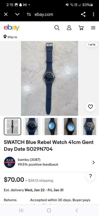 Швейцарски часовници SWATCH