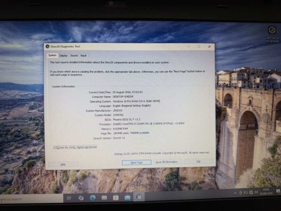 Lenovo T430 i5(3220M) 8Gb Ram