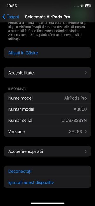 vand casti AIR PODS 2 PRO originale cu serie orice verficare