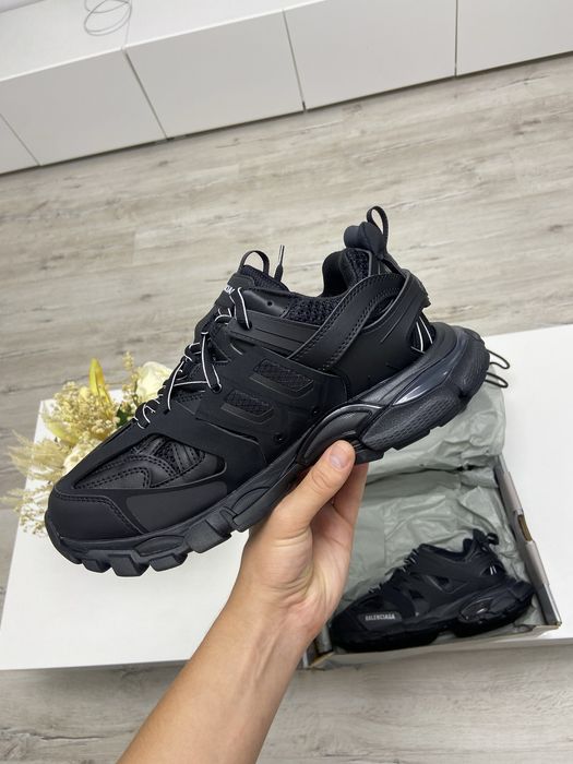 Balenciaga track lace up black