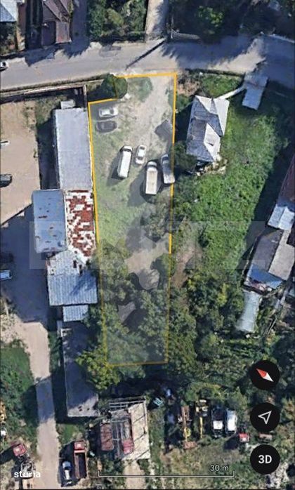 Teren intravilan, 1000 mp, deschidere 22 mp, zona Valea Voievozilor