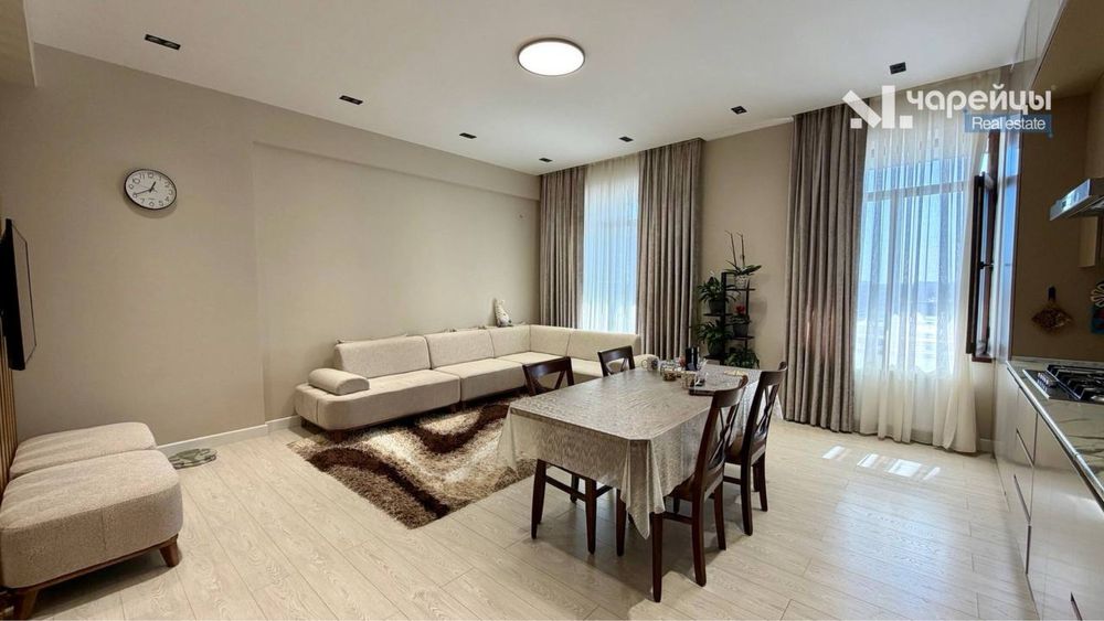 3-x комнатная квартира с ремонтом. Новостройка у метро Новза.