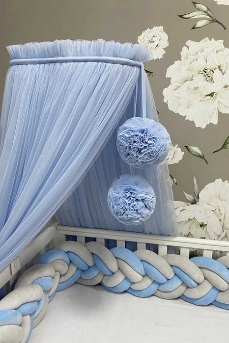 Балдахин за детско легло + Стойка за балдахин за кошара