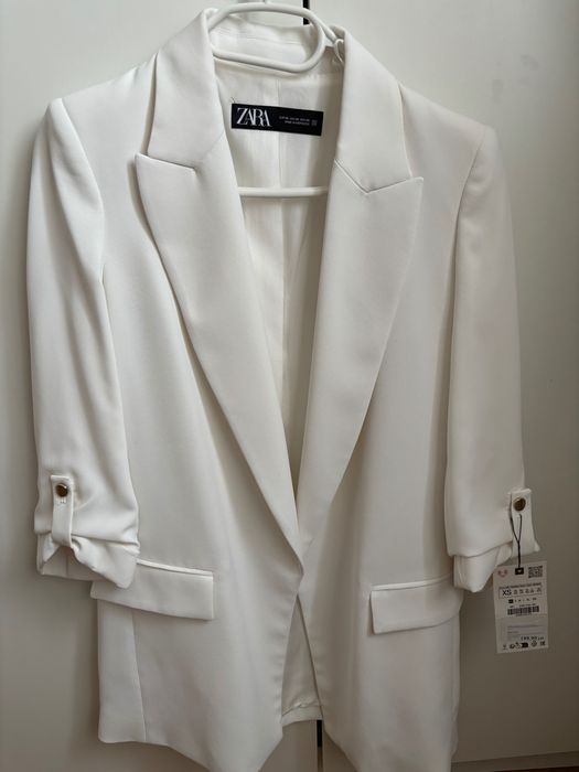 Sacou Zara alb xs