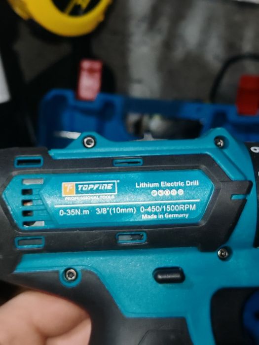 Заглавие: Акумулаторен винтоверт Topfine 48V – Пълен комплект с аксесо