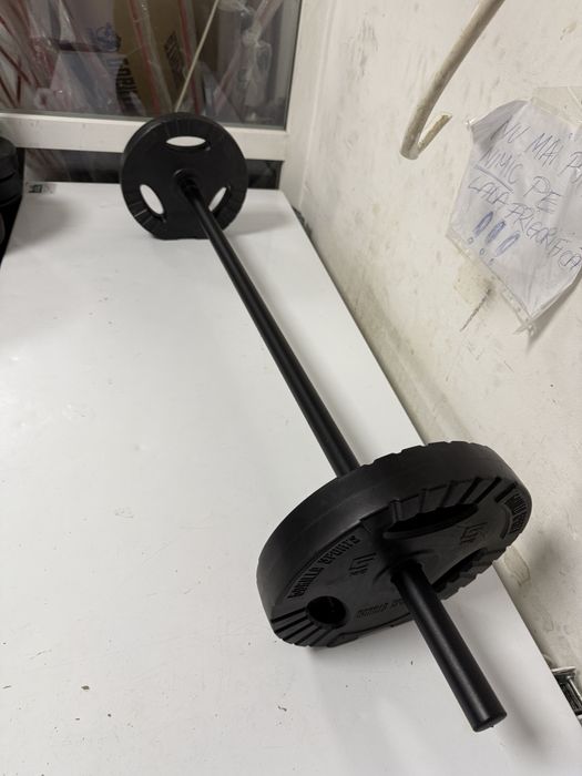 Haltera 10 kg.Bara+Discuri 2x5 kg+Bara greutate total 12 kg Pret Promo