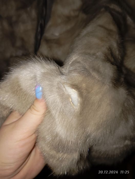 Полушубок из лобиков норки