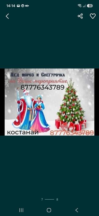 Аренда Дед Мороз и Снегурочка