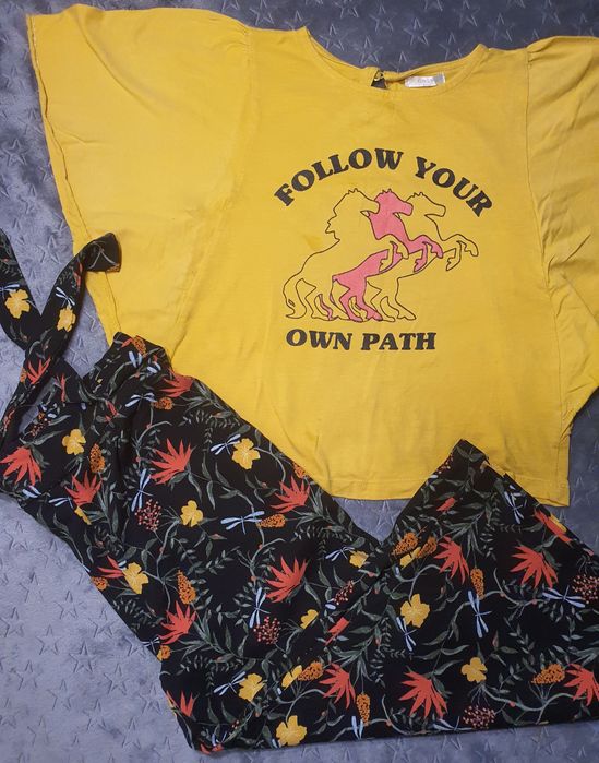 Lot haine vara fete, 8, 9, 10 ani, 134-140, cai , animale, plante