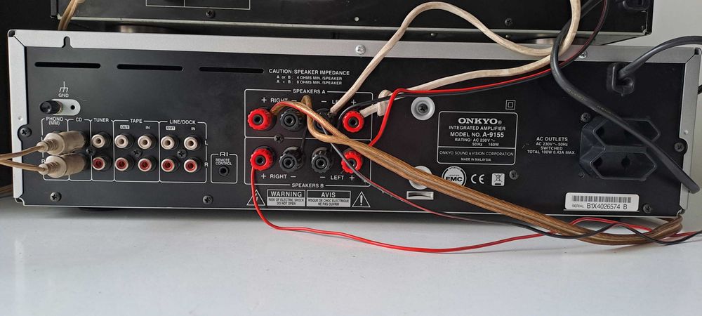 Amplificator Onkyo A-9155 – 130W – Silver – Tehnologie WRAT – Phono