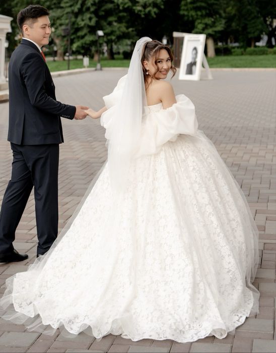 Свадебное платье кружевное