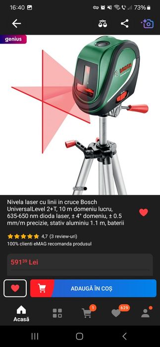 Laser Bosch. Nivela.