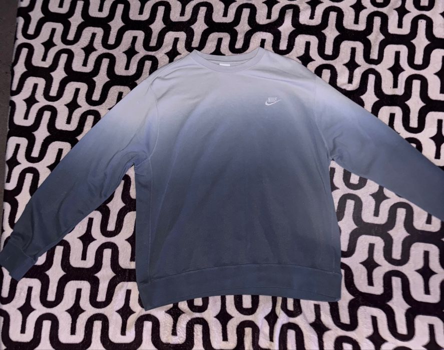 Hanorac Nike XL xl Alb Albastru Bleumarin Tye Dye