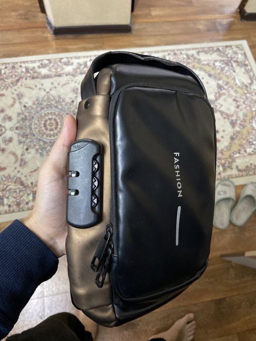 Барсетка черно-коричнивый