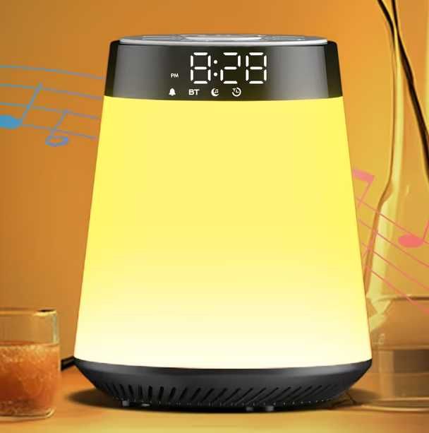 Boxa Bluetooth, Ceas, Alarma, Lampa Veghe, White Noise Machine, NOU