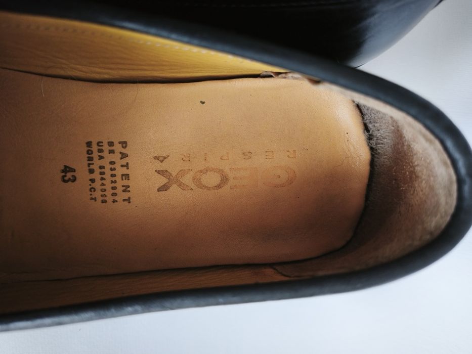 Geox, мъжки мокасини естествена кожа, номер 43