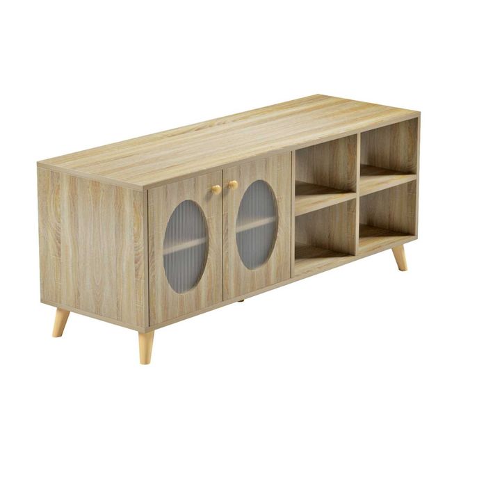 ТВ шкаф Puzzle-home HM9879, Меламин, Сонома, 120x40x51Hcm.