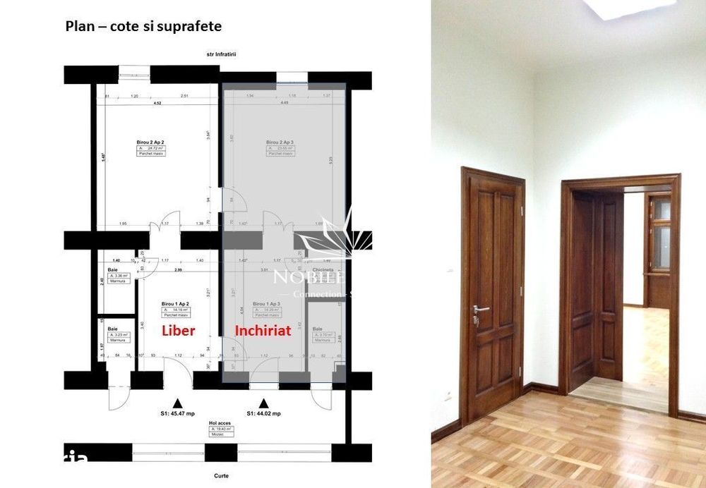 SAD - Spatiu de birouri de 45mp pe Take Ionescu - langa ISHO